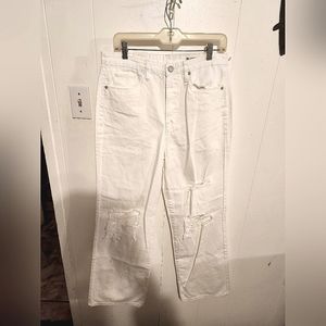 Blank NYC distressed white jean